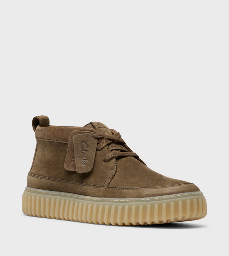 clarks Torhill LaceHi Khaki Nubuck - Image 4